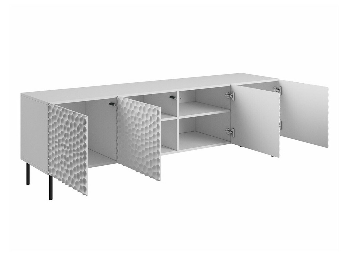 TV galds Charlotte 171 (Melns + Zelta)