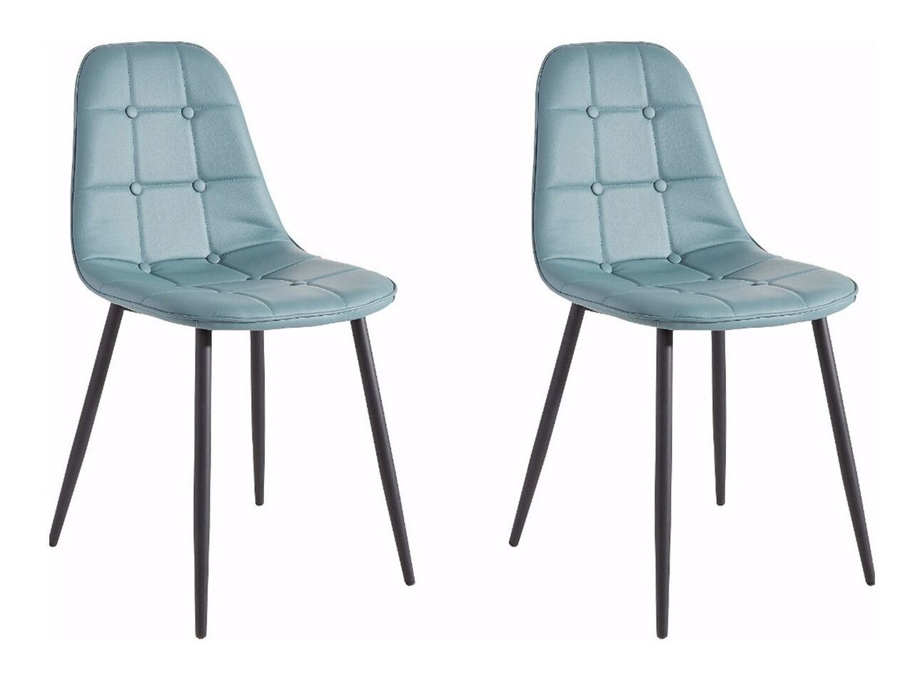 Ēdamistabas komplekts Denton 275 (Balts + Melns + Tirkīzs)