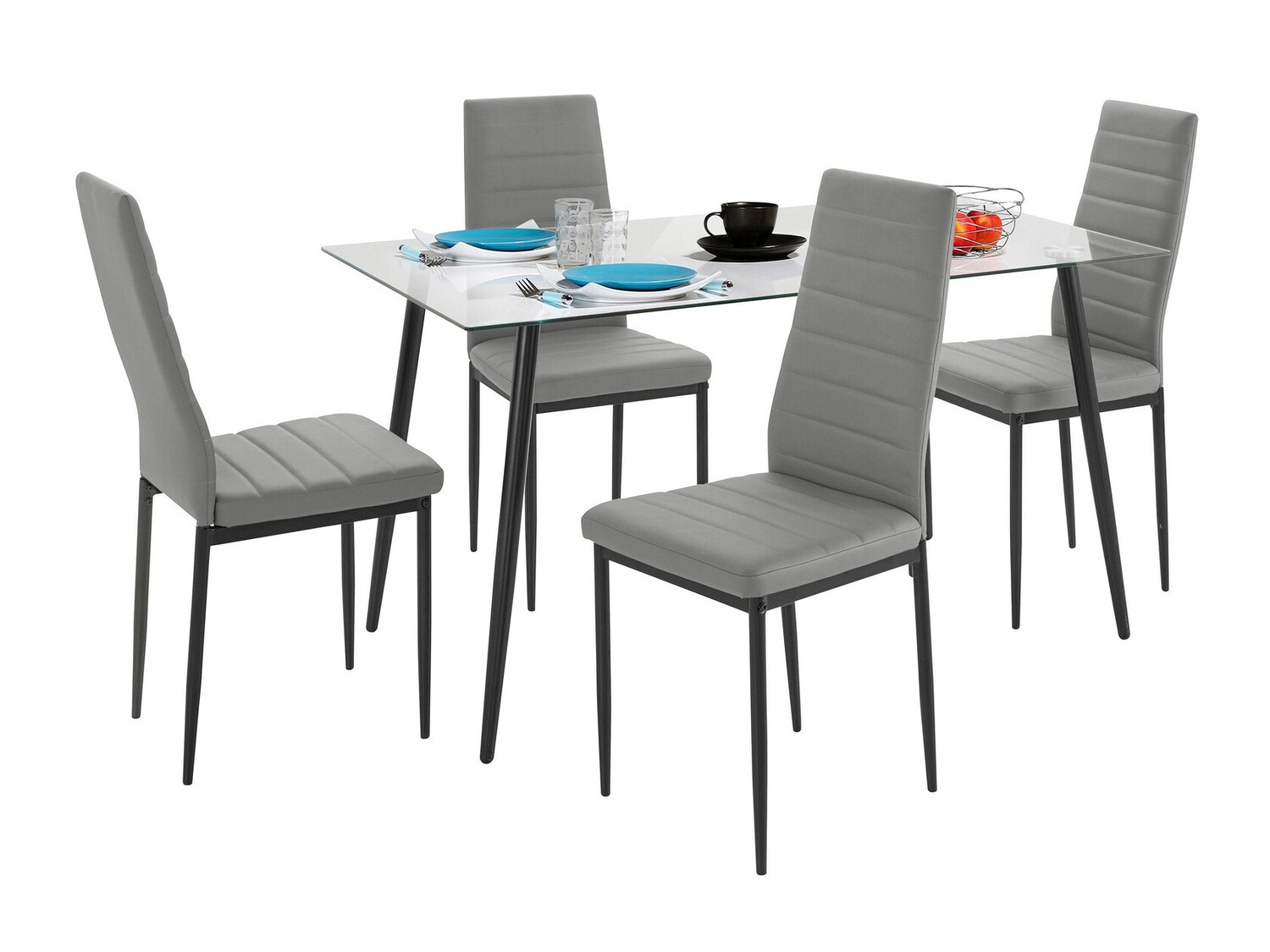 Обеденный гарнитур Denton 1081 (Серый)