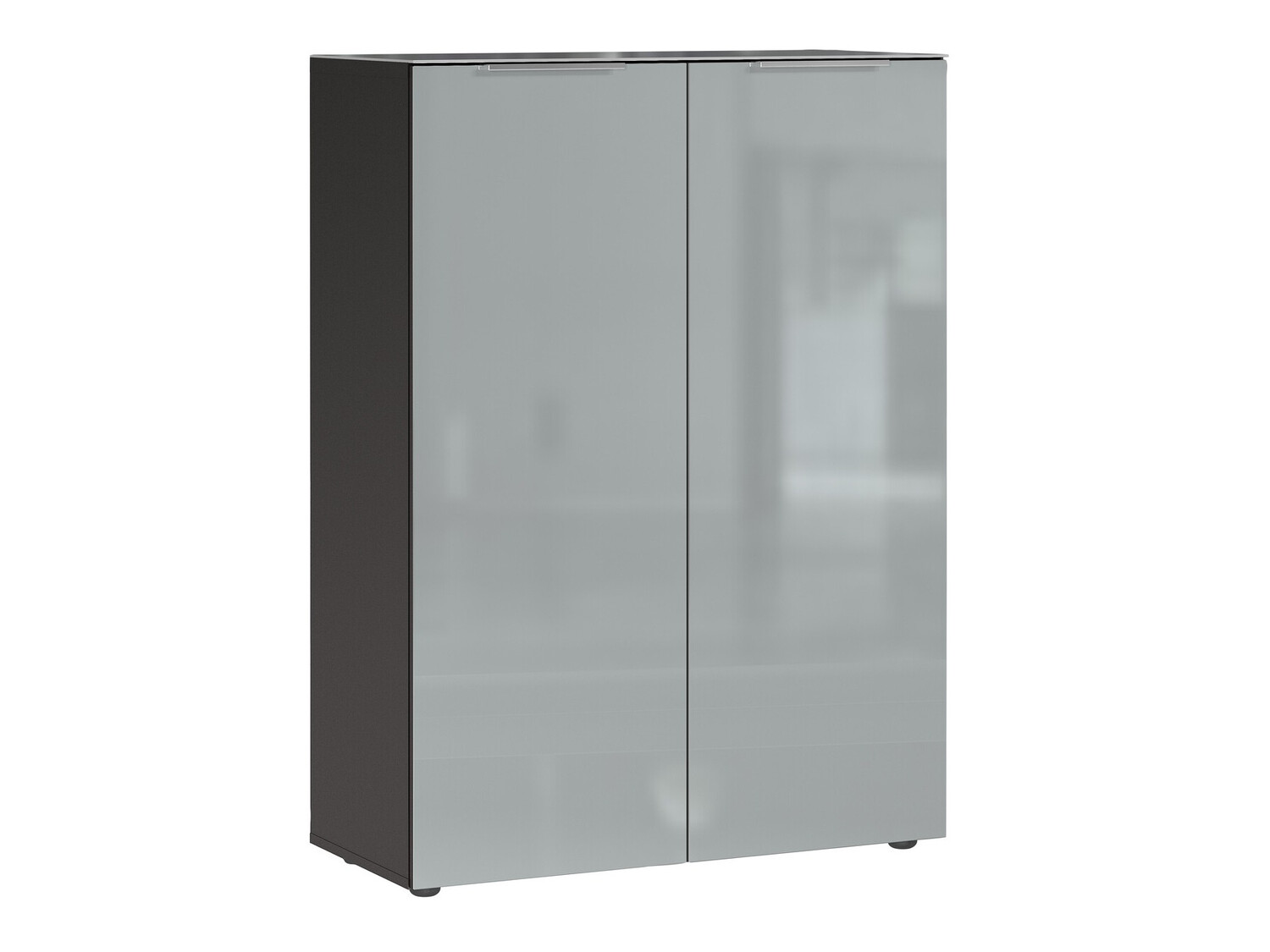 Apavu plaukts Fivsori 105 (Glancēts pelēks + Grafīts)