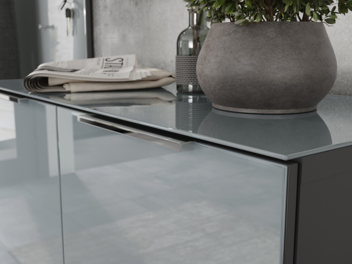 Apavu plaukts Fivsori 105 (Glancēts pelēks + Grafīts)