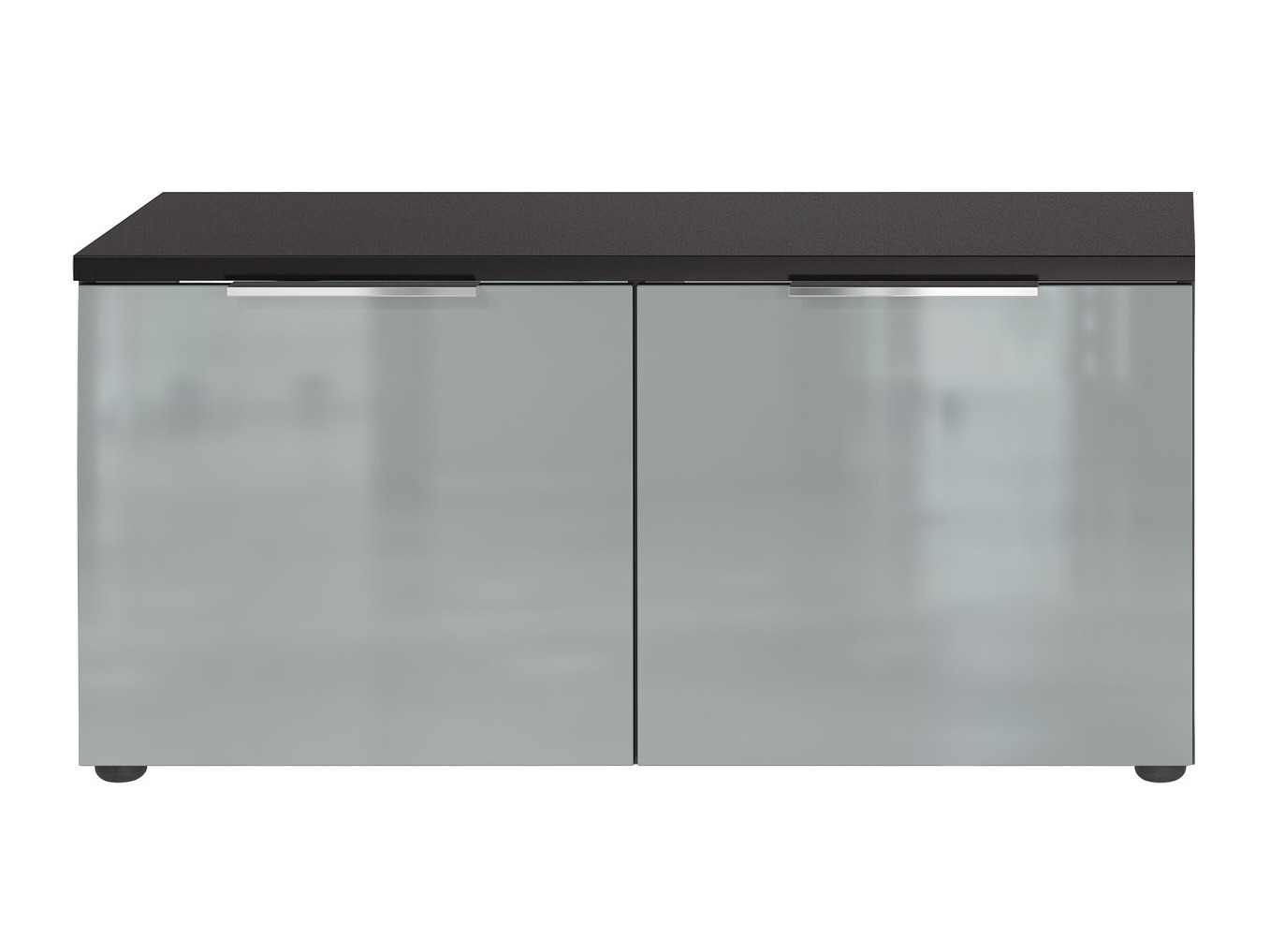 Тумба для обуви Fivsori 106 (Глянцевый серый + Графит)