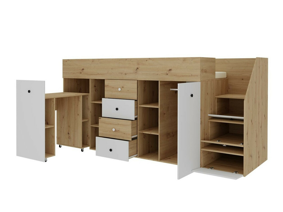 Augsta gulta Hartford 361 (Artisan ozols + Balts)