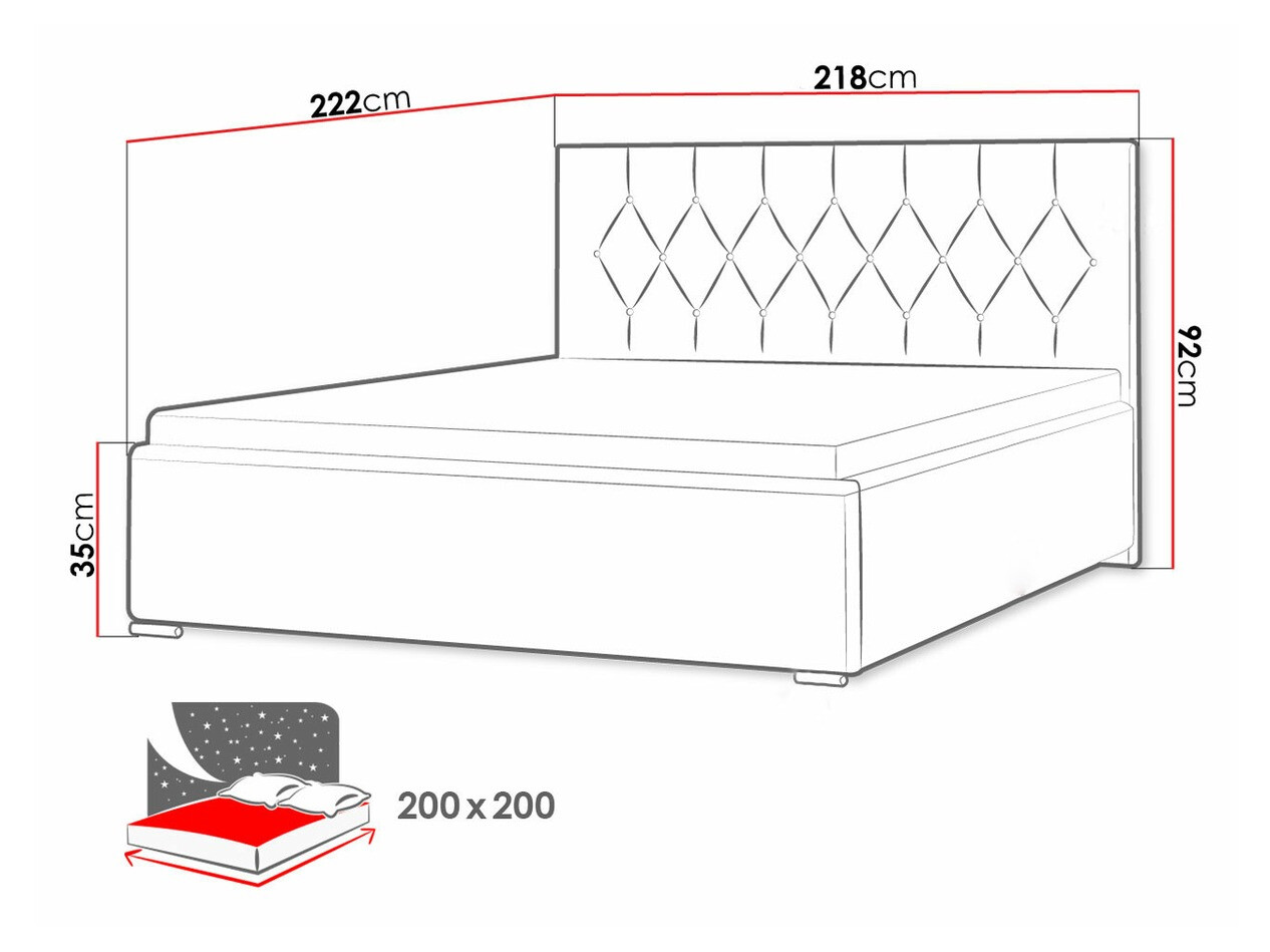 Кровать Baltimore 160 (Mikrofaza 05)