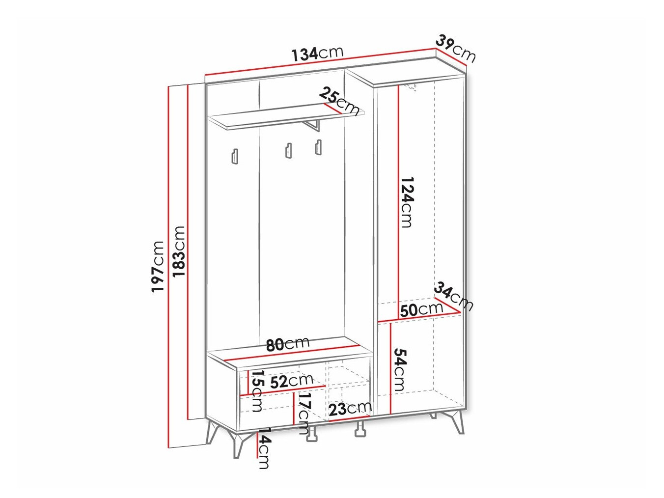 Priekšnama komplekts Alelmo 110