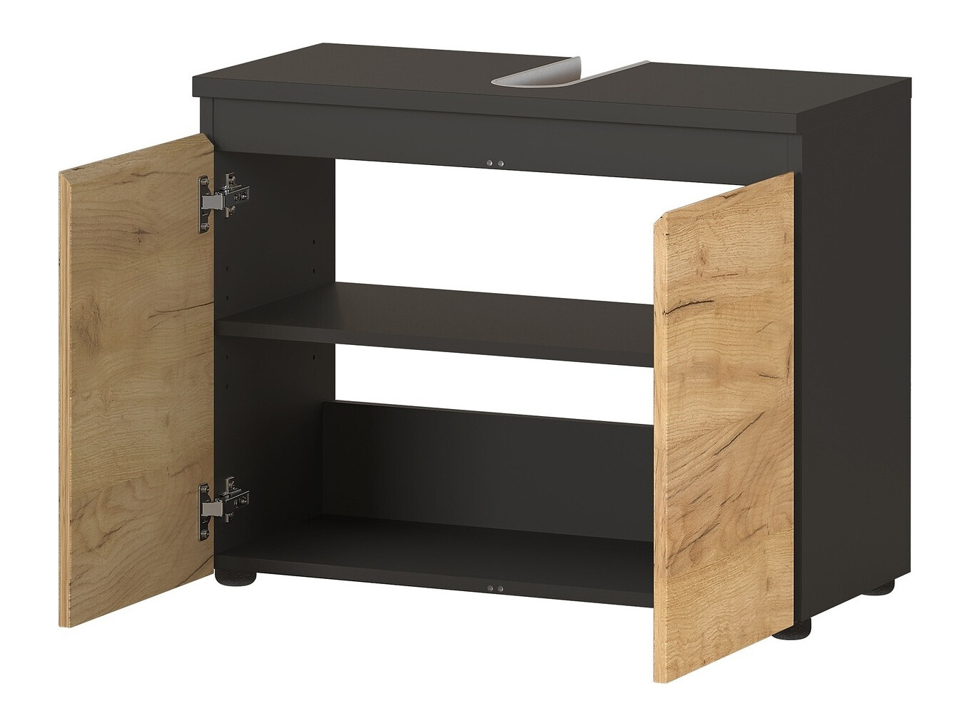 Stāvošs vannas istabas skapītis izlietnei Deltei 104