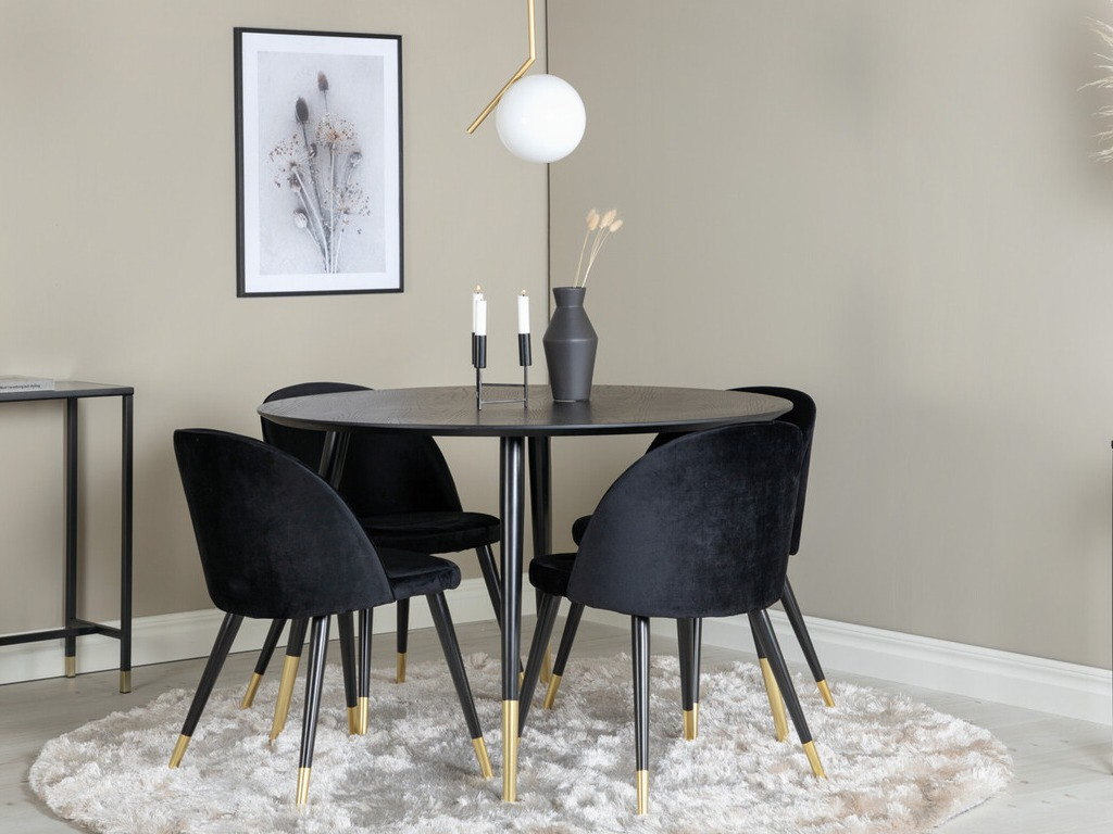 Обеденный гарнитур Dallas 3331 (Чёрный)