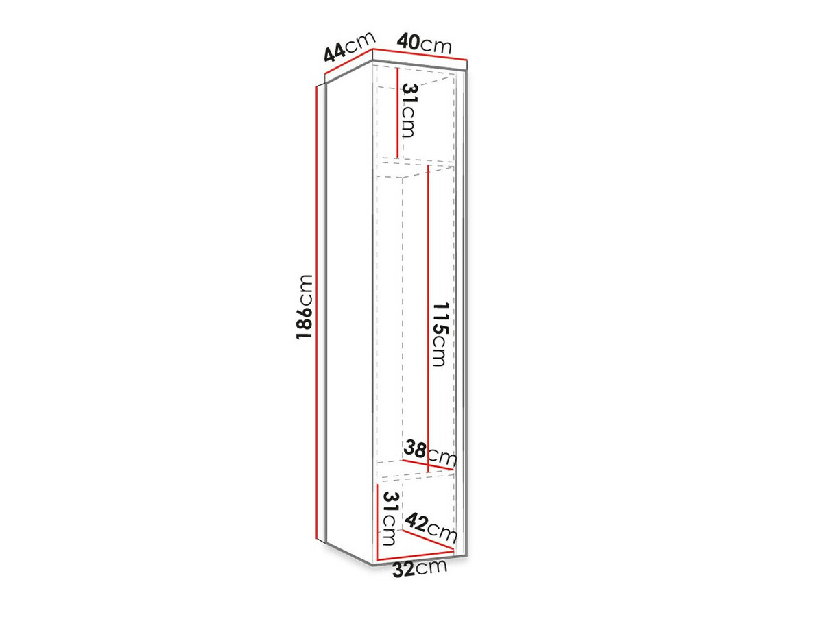 Skapis Hartford 369 (Balts)