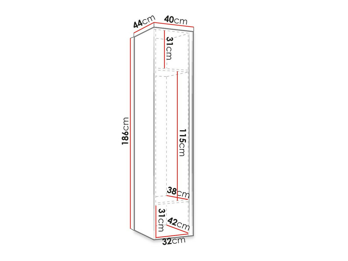 Skapis Hartford 370 (Balts)
