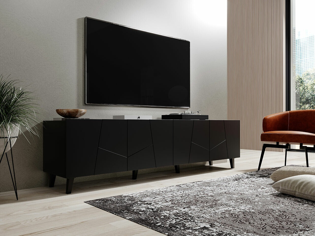 TV galds Charlotte 181 (Melns)