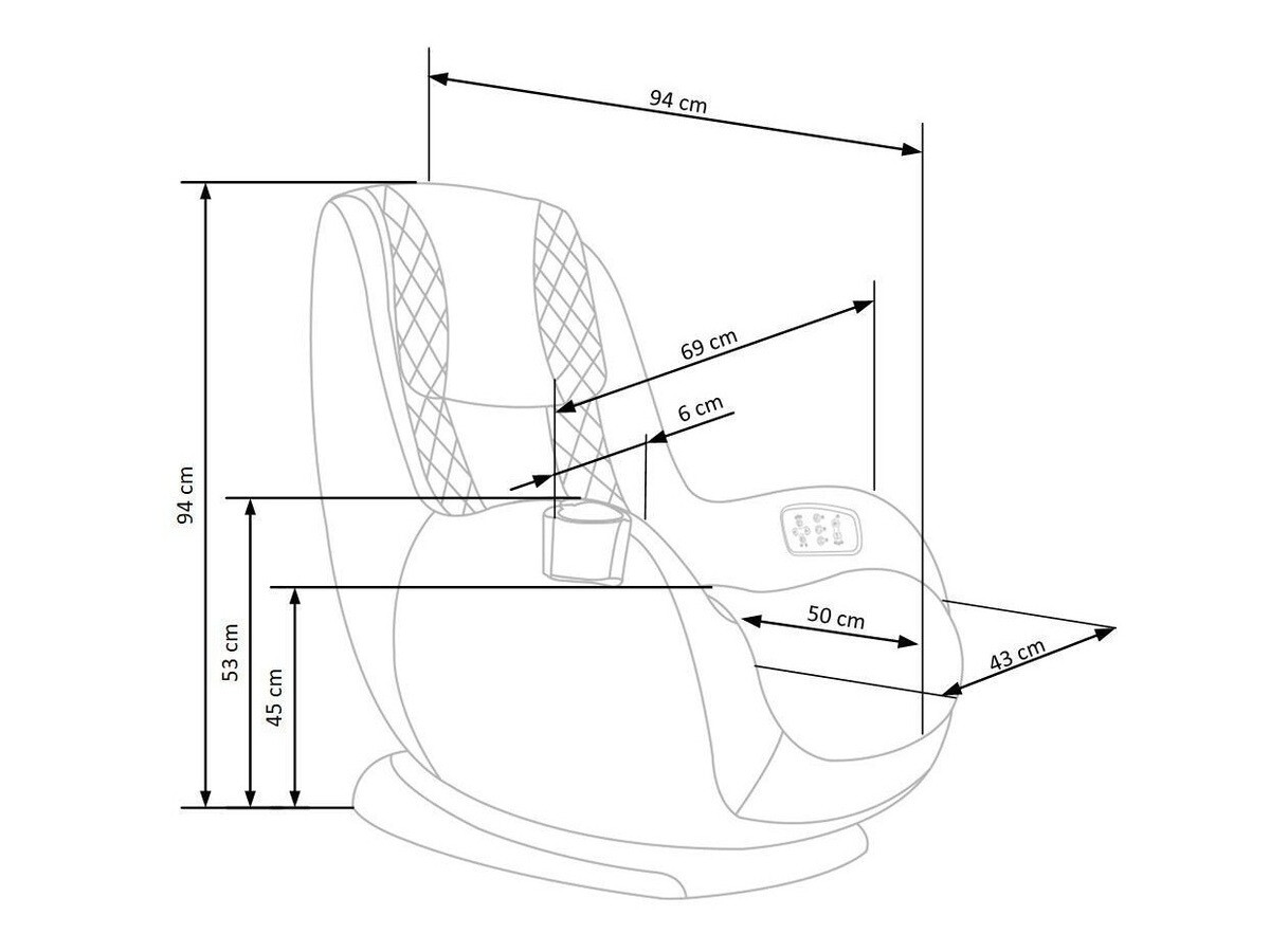 Кресло реглайнер Houston 849 (Серый)