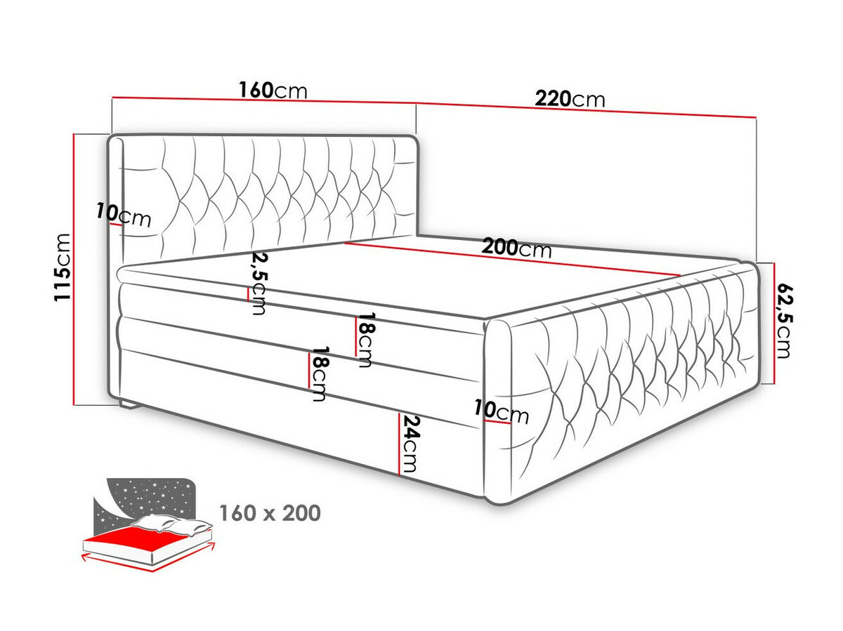 Kontinentālā gulta Nashville 110 (Trinity 16)