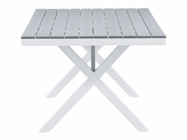 Dārza galds Dallas 3392 (Pelēks + Balts)