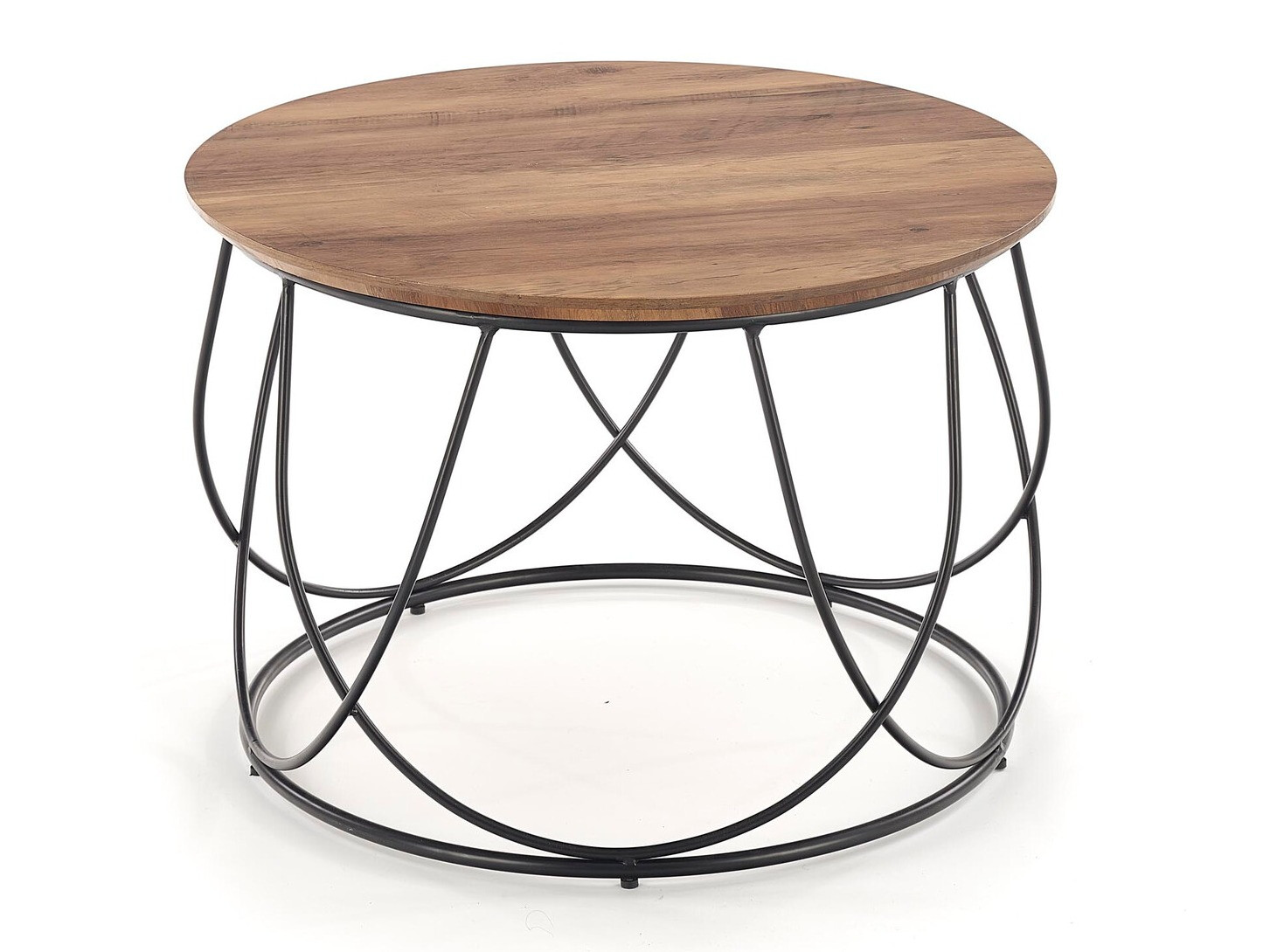 Žurnālu galdiņš Houston 689 (Rieksts + Melns)