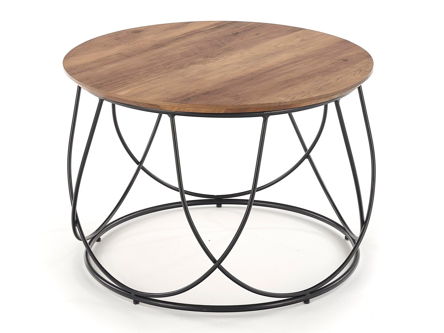 Žurnālu galdiņš Houston 689 (Rieksts + Melns)