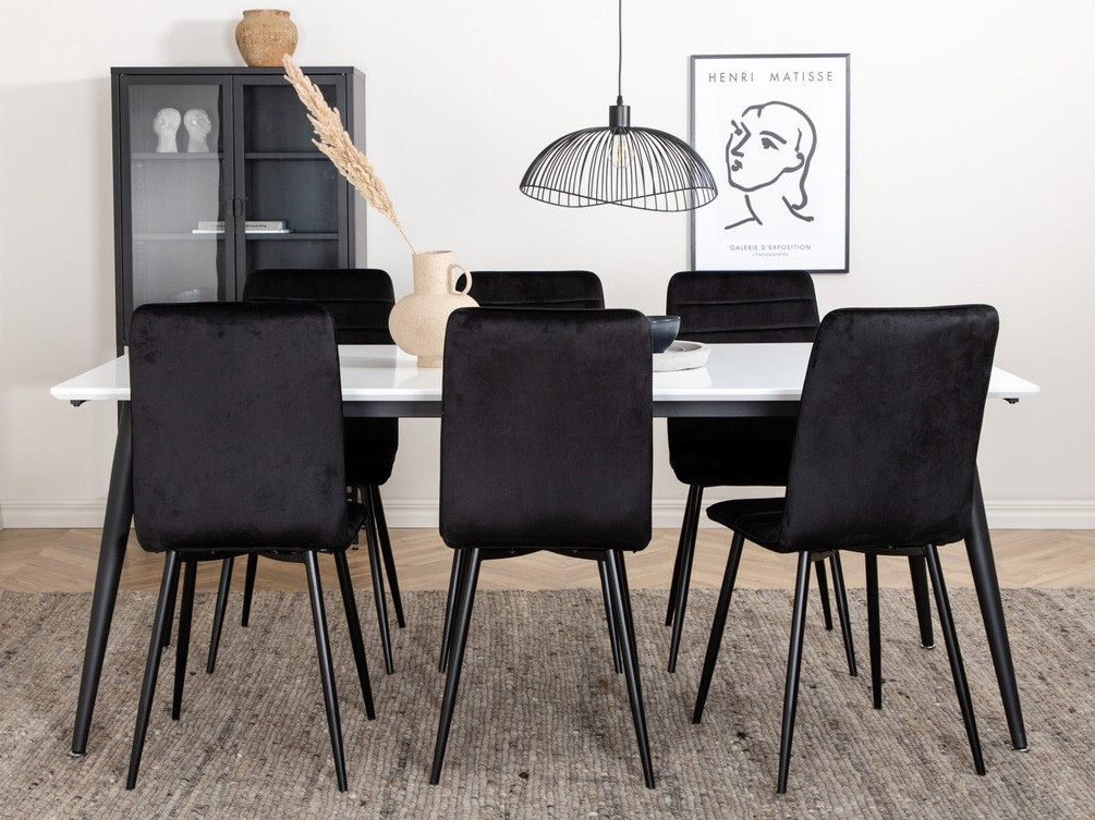 Ēdamistabas komplekts Dallas 3439 (Melns)