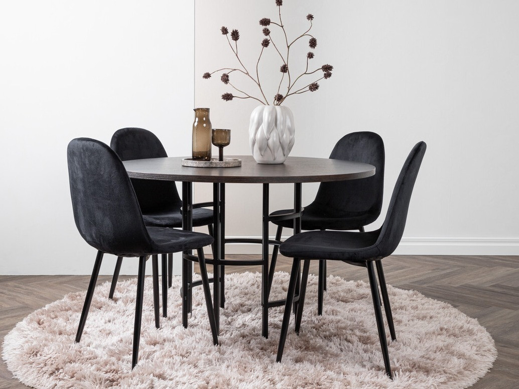 Ēdamistabas komplekts Dallas 3446 (Melns)