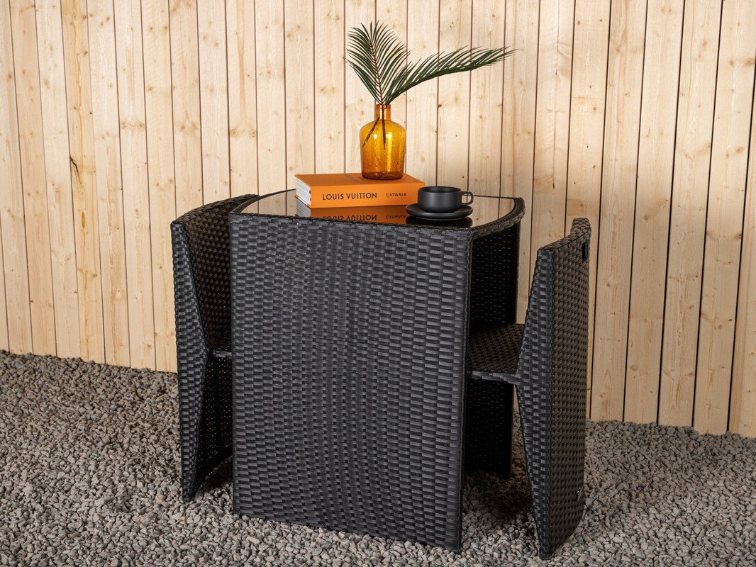 Balkona komplekts Dallas 3458 (Melns)