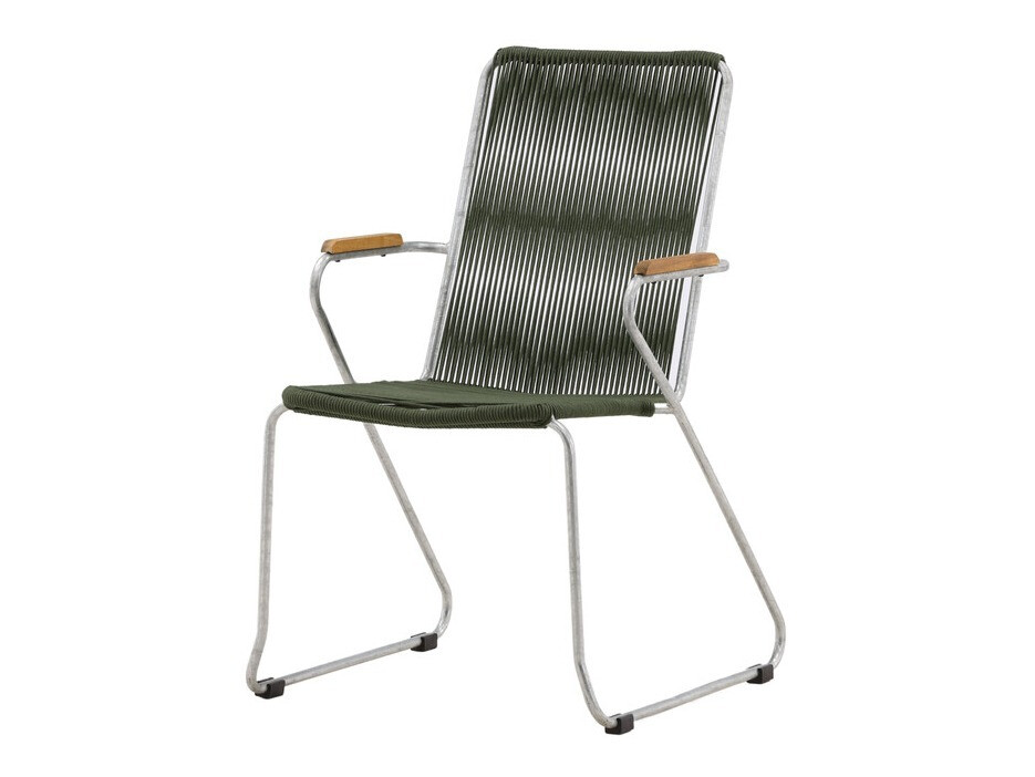 Dārza krēsls Dallas 3463 (Zaļš + Sudraba)