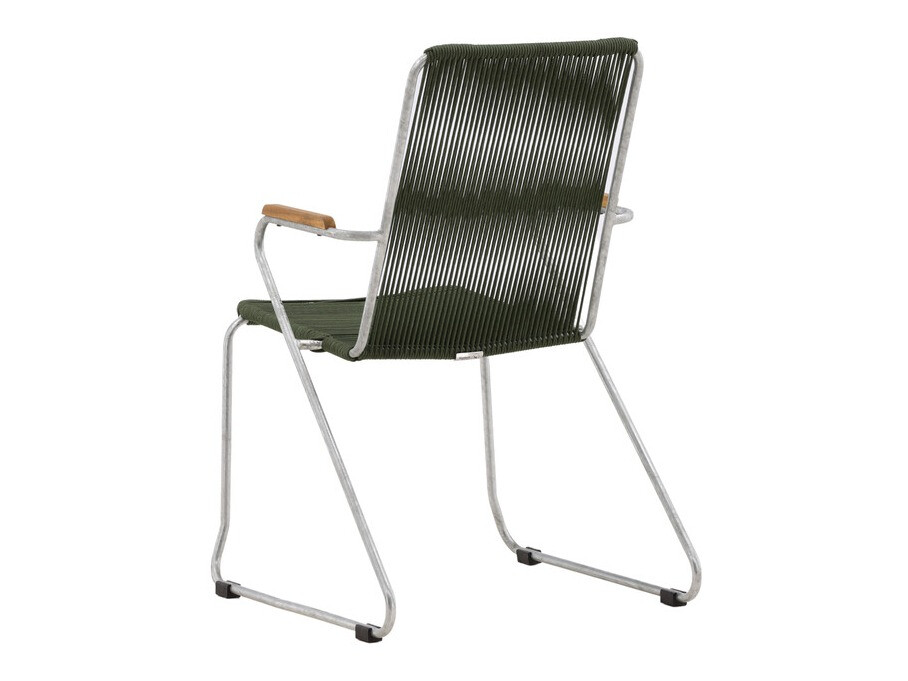 Dārza krēsls Dallas 3463 (Zaļš + Sudraba)