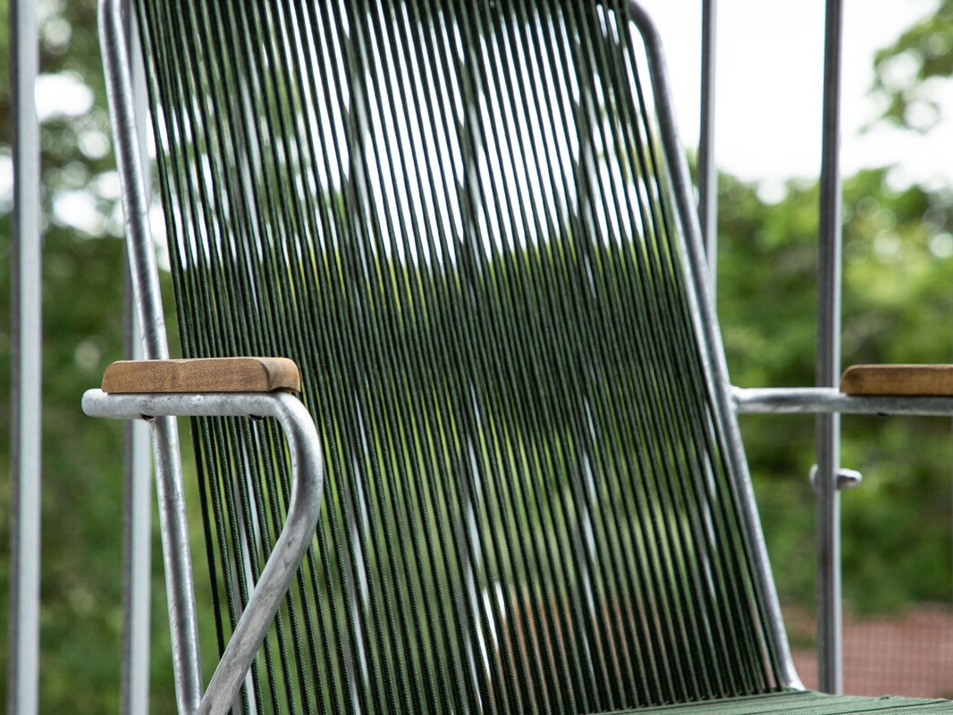 Dārza krēsls Dallas 3463 (Zaļš + Sudraba)