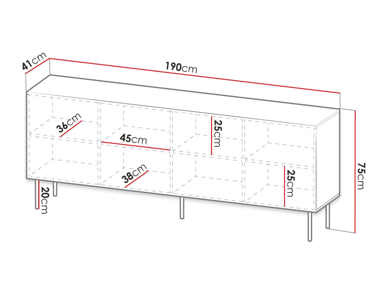 Skapis Lorelbo 101 (Balts + Melns)