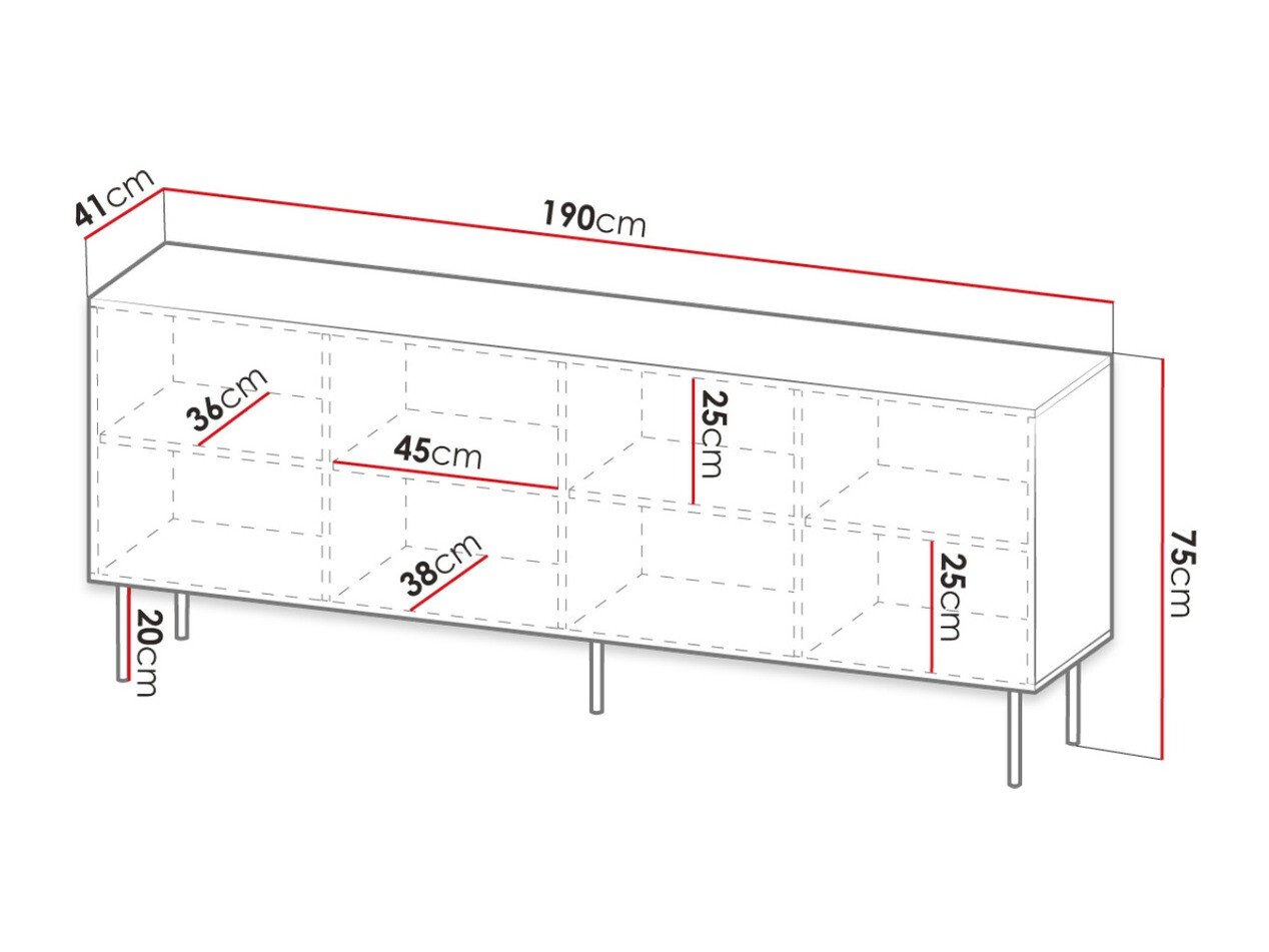 Skapis Lorelbo 101 (Melns + Zelta)