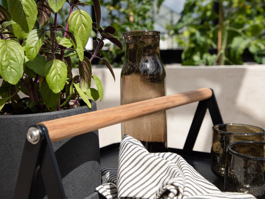 Dārza galdiņš Dallas 3467 (Melns)