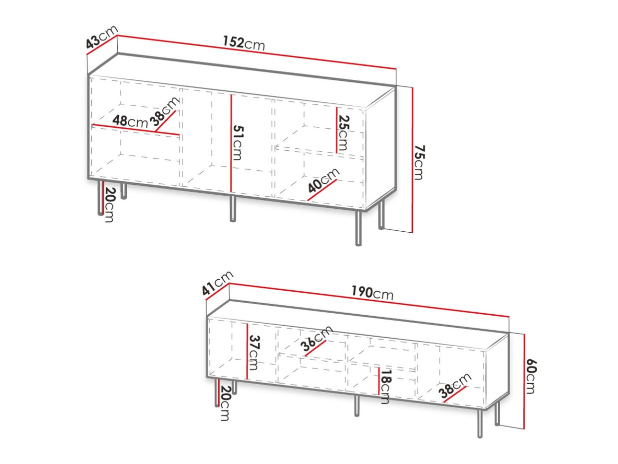 Набор для гостиной Lorelbo 104 (Чёрный + Золотой)