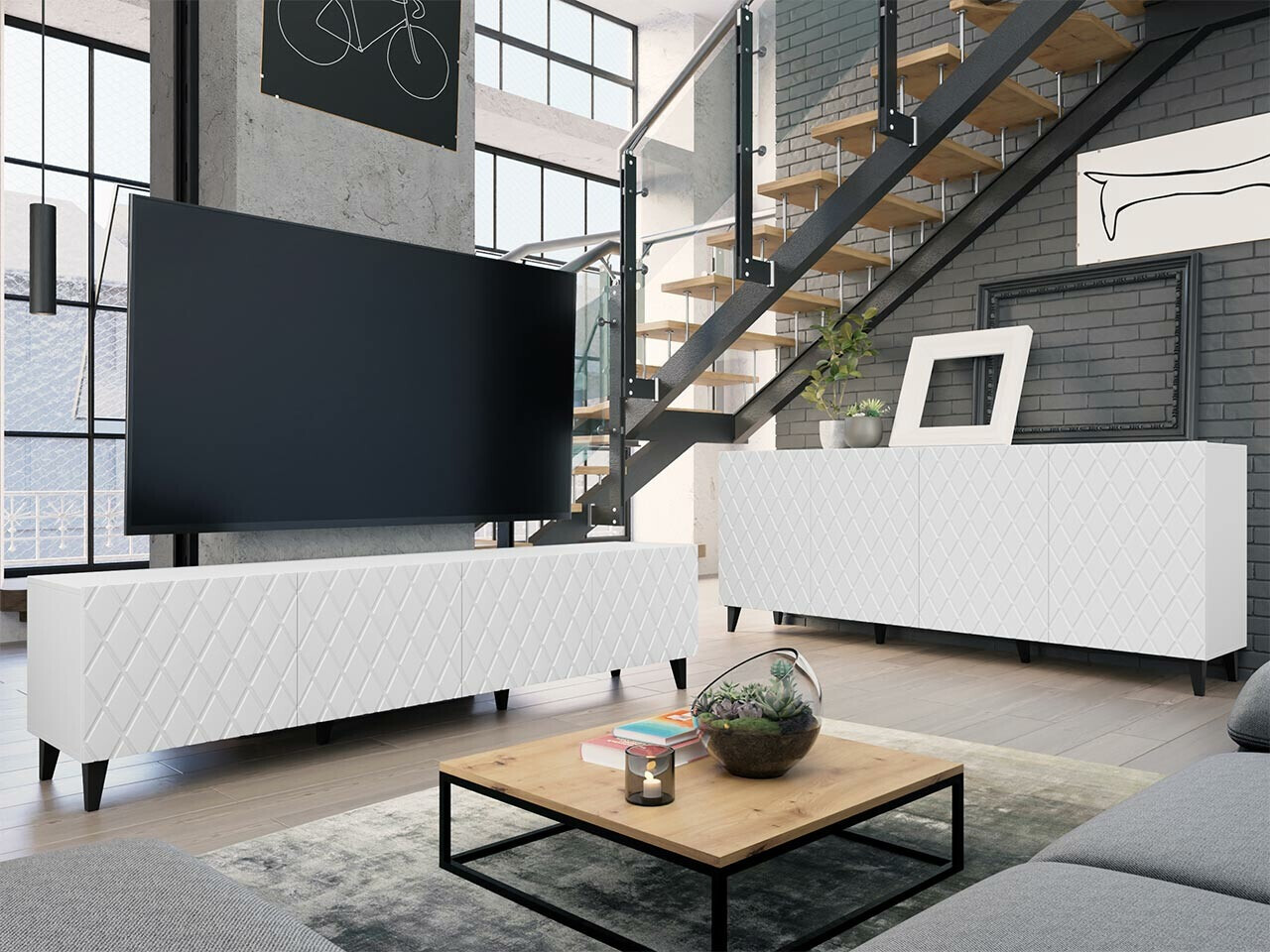 Viesistabas komplekts Charlotte 188 (Balts)