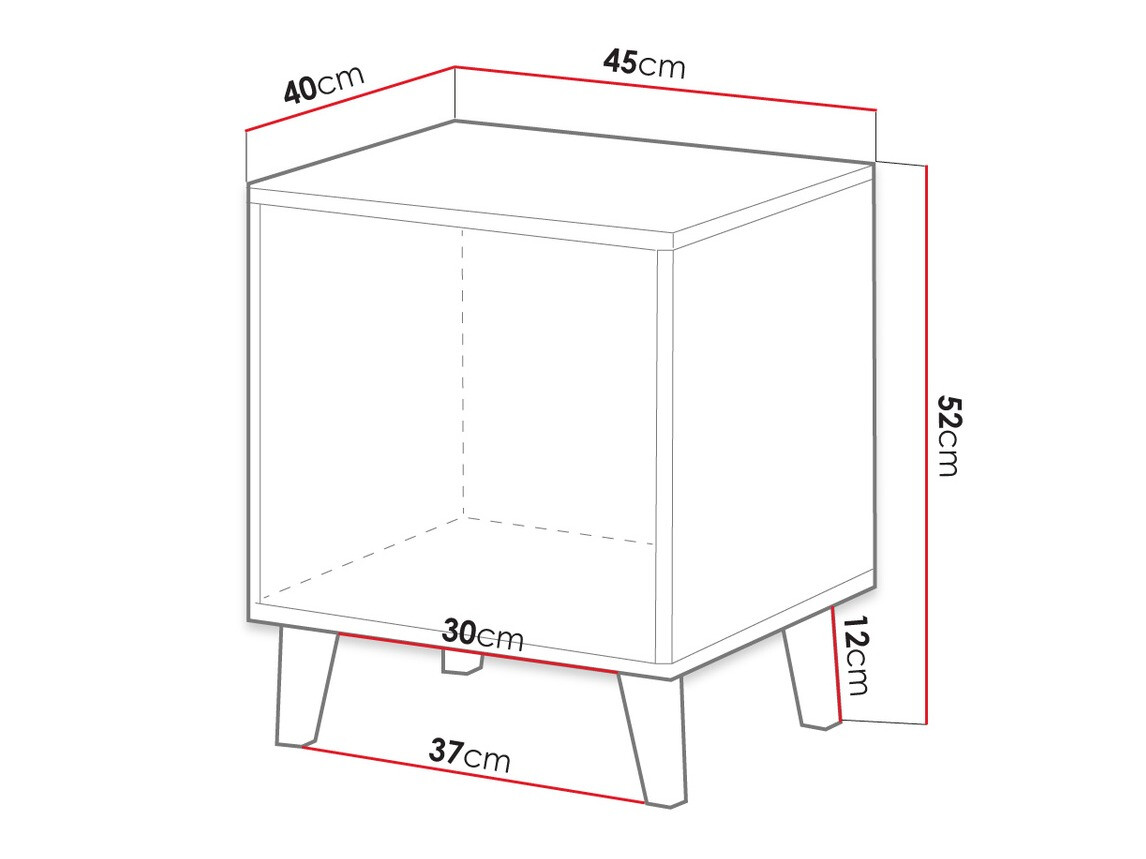 Naktsgaldiņu komplekts Remeta 104 (Antracīts)
