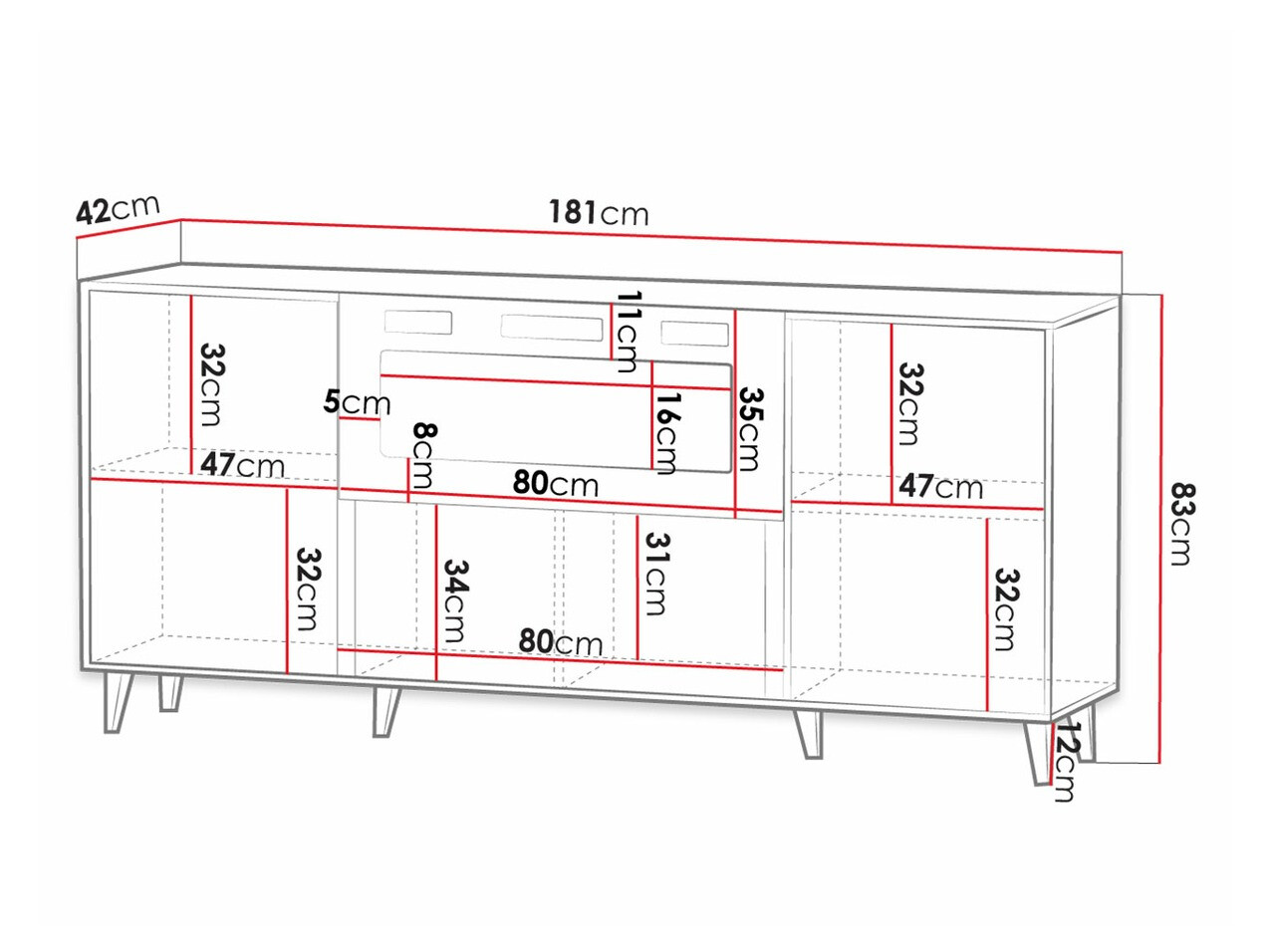 Шкафчик Remeta 106 (Антрацит)