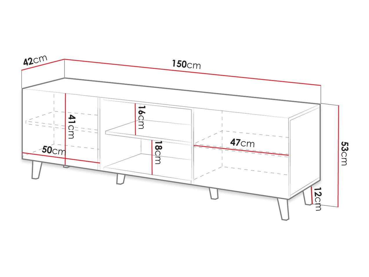 ТВ тумба Remeta 102 (Дуб вотан)