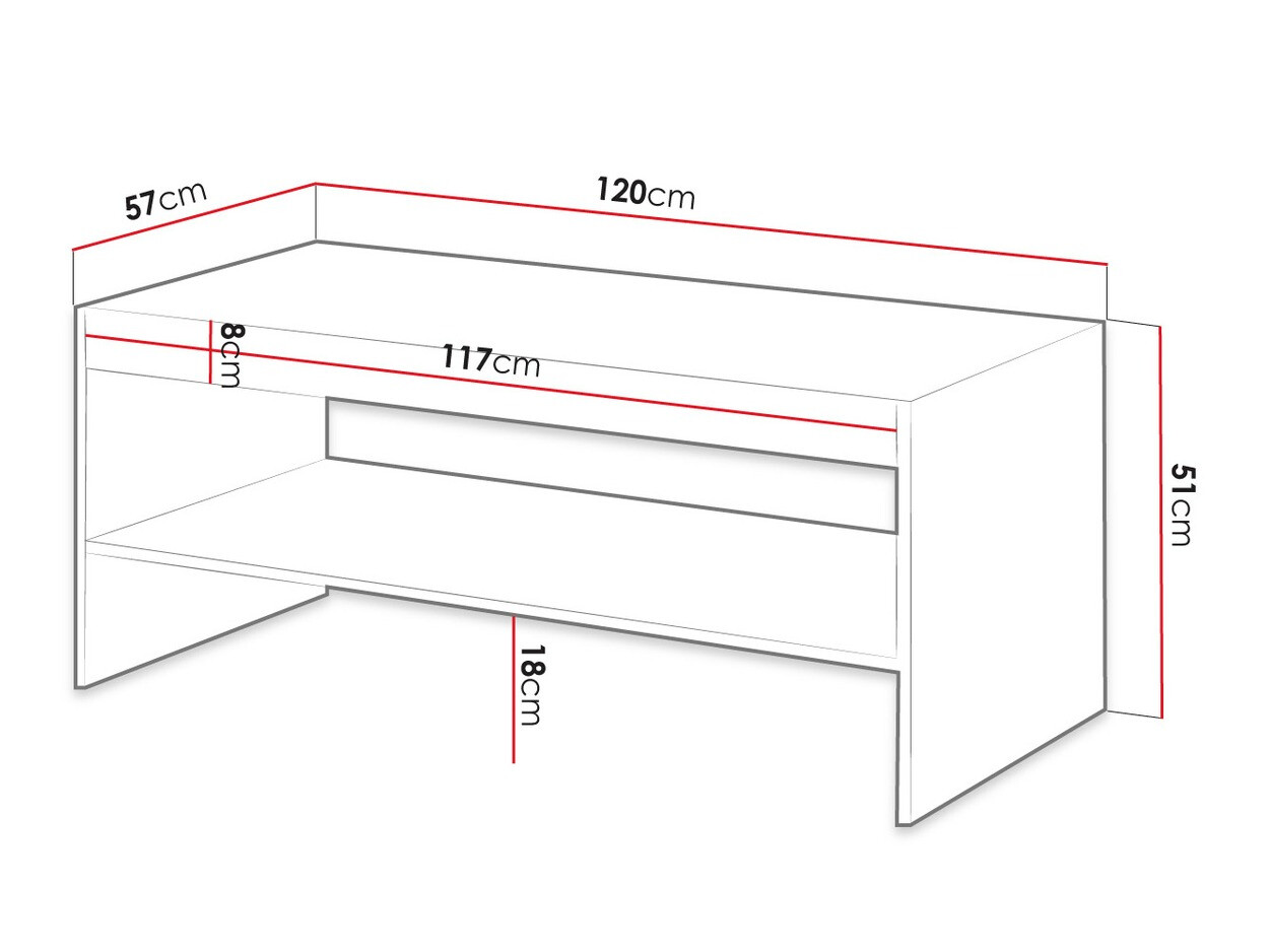 Журнальный столик Remeta 101 (Антрацит)