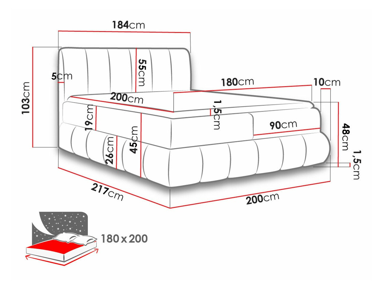 Kontinentālā gulta Baltimore 152 (Kronos 09)