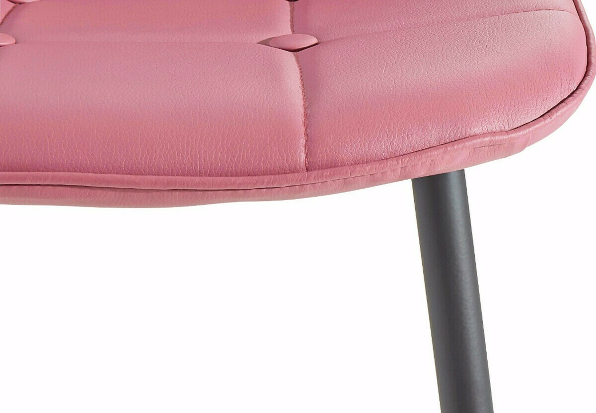 Обеденный гарнитур Denton 267 (Белый + Розовый + Чёрный)