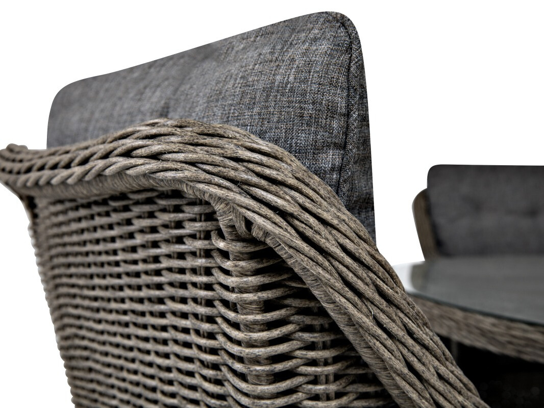 Стол и стулья deNoord 269 (Серый)