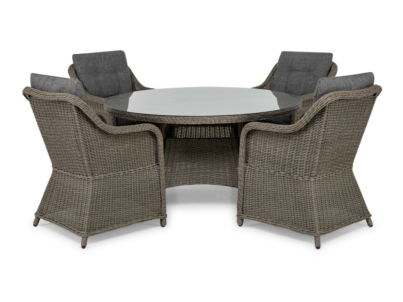 Стол и стулья deNoord 269 (Серый)