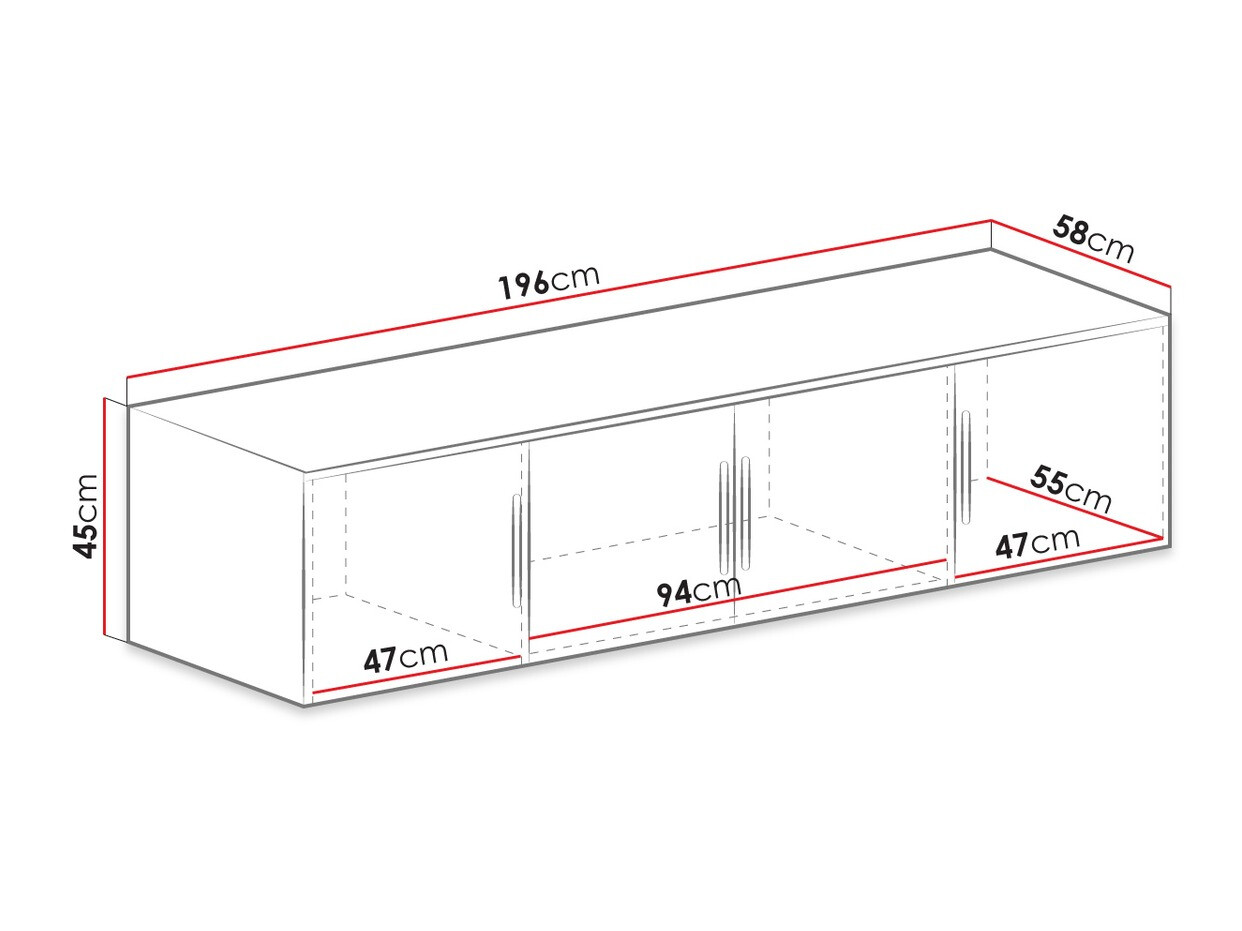 Шкаф Dortivu 147 (Графит)