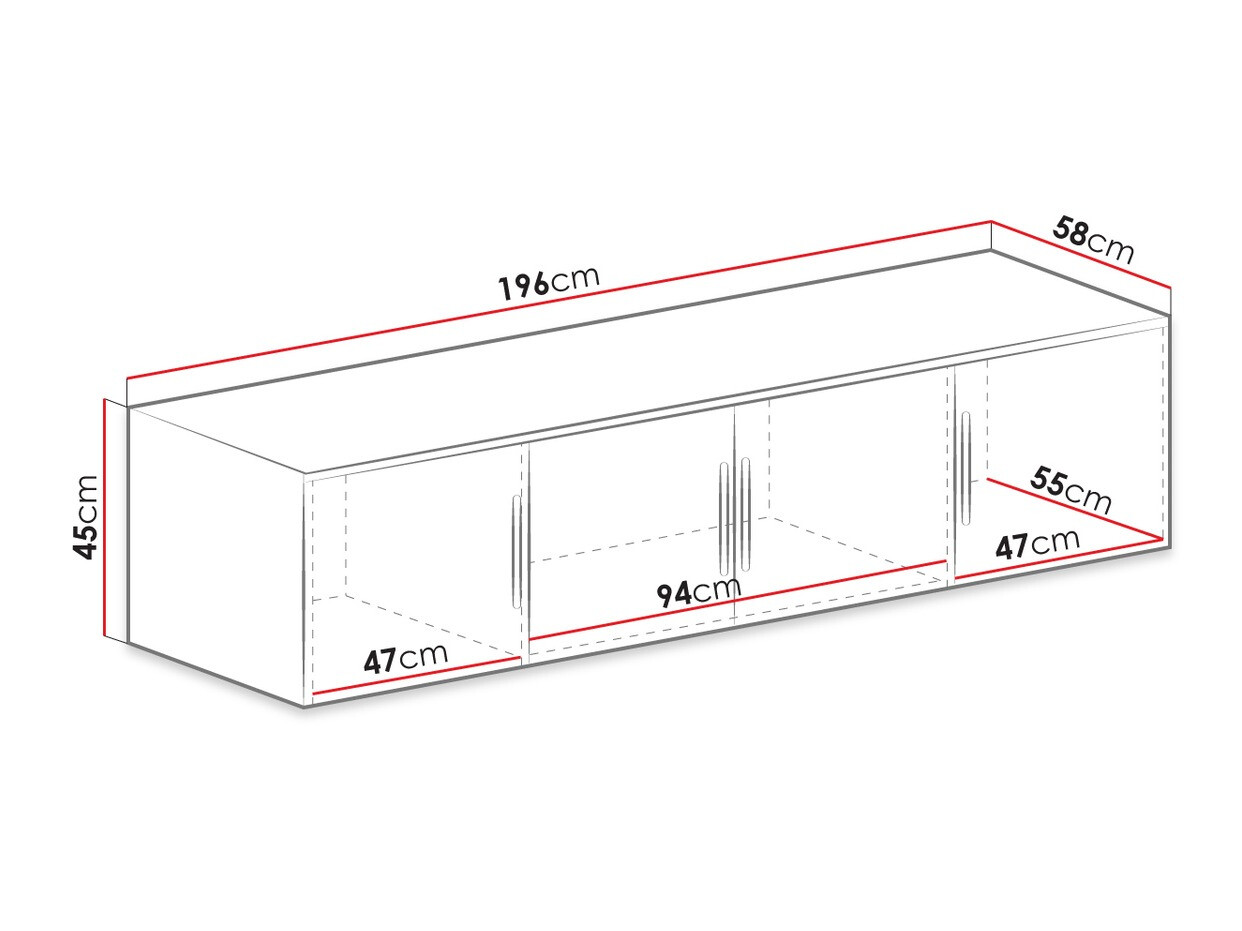Skapis Dortivu 146 (Sonomas ozols)