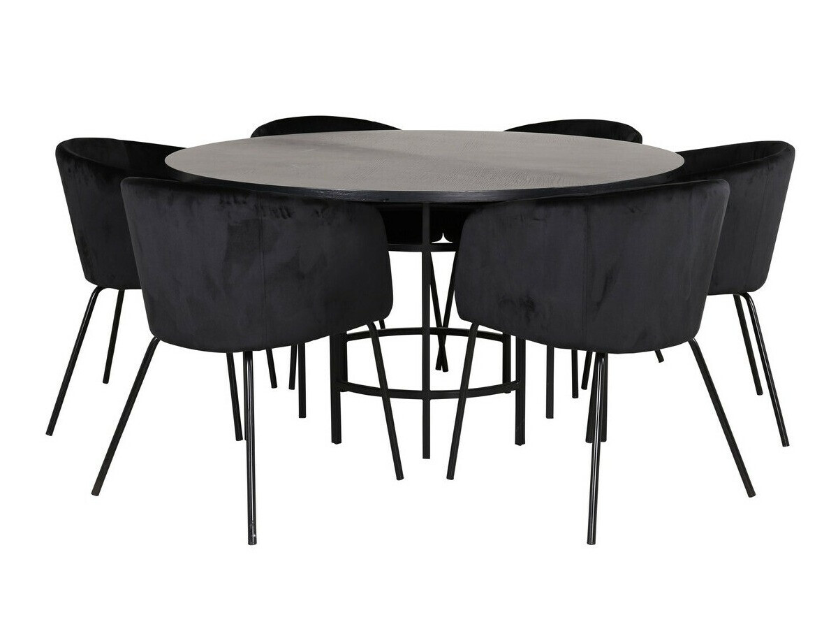 Ēdamistabas komplekts Dallas 2378 (Melns)