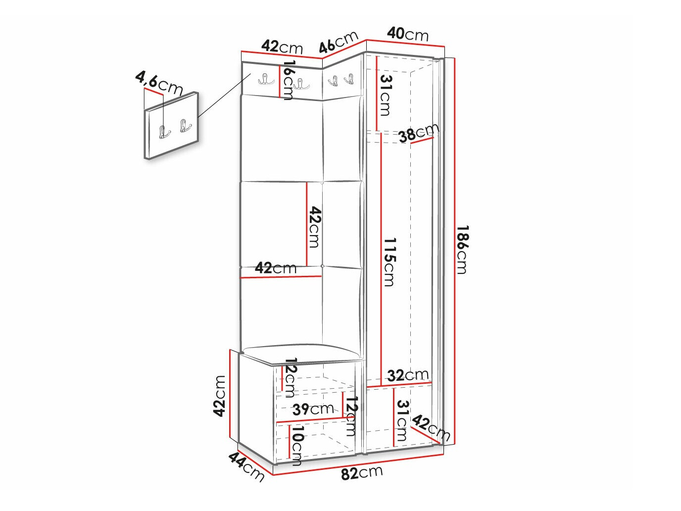 Priekšnama komplekts Hartford 390 (Manila 11)