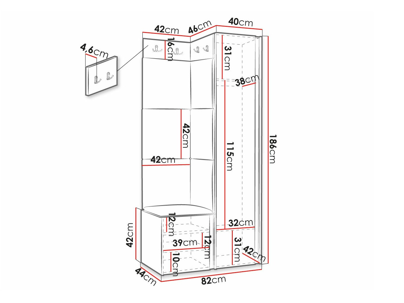 Priekšnama komplekts Hartford 390 (Manila 16)