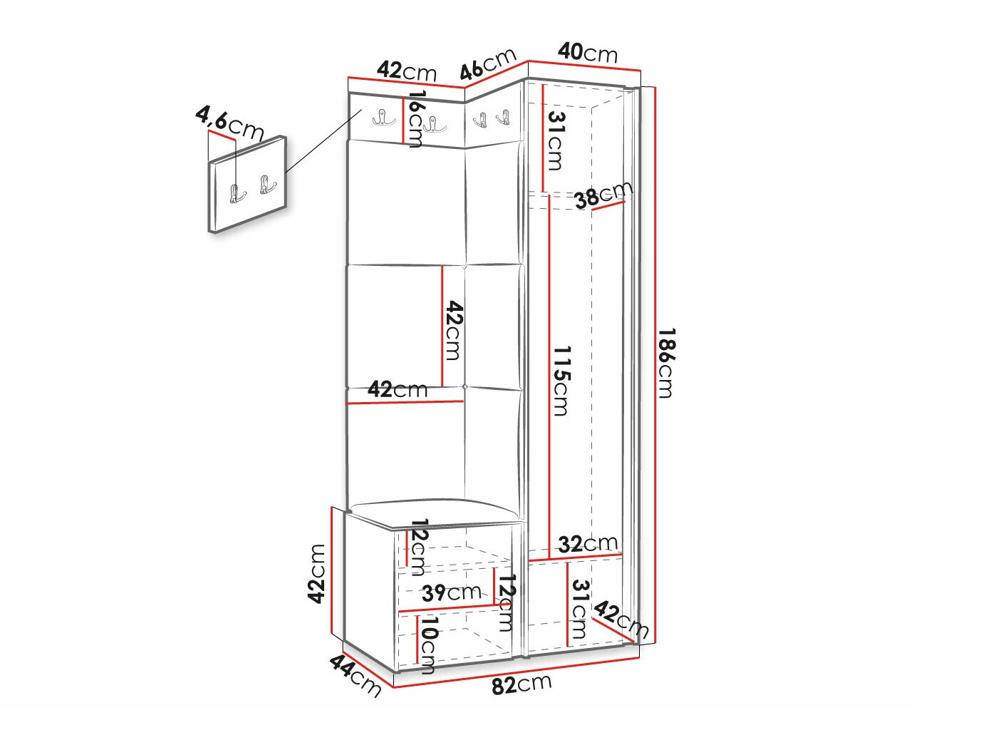 Priekšnama komplekts Hartford 390 (Manila 18)