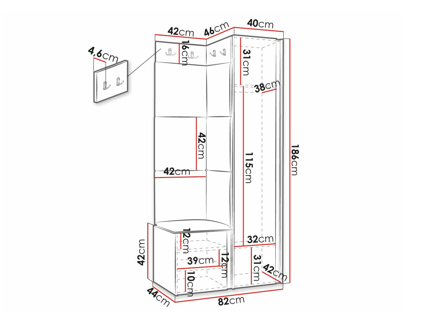 Прихожая Hartford 391 (Manila 26)