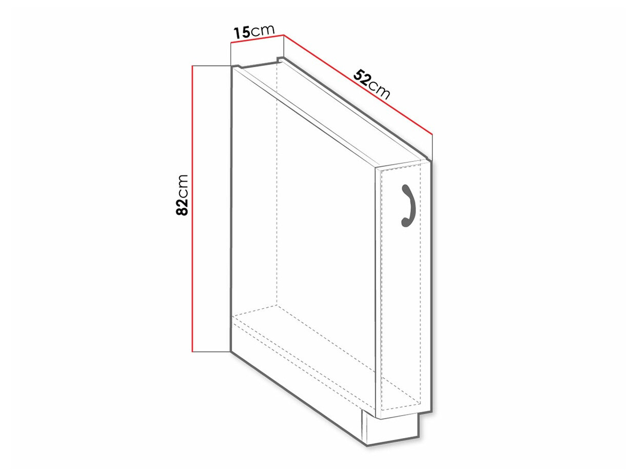 Модульный шкафчик с выдвижным ящиком Retro White 101