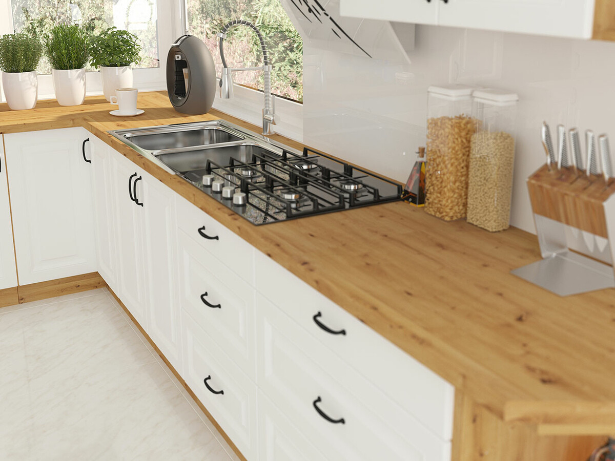 Moduļu skapis ar durvīm Retro White 100