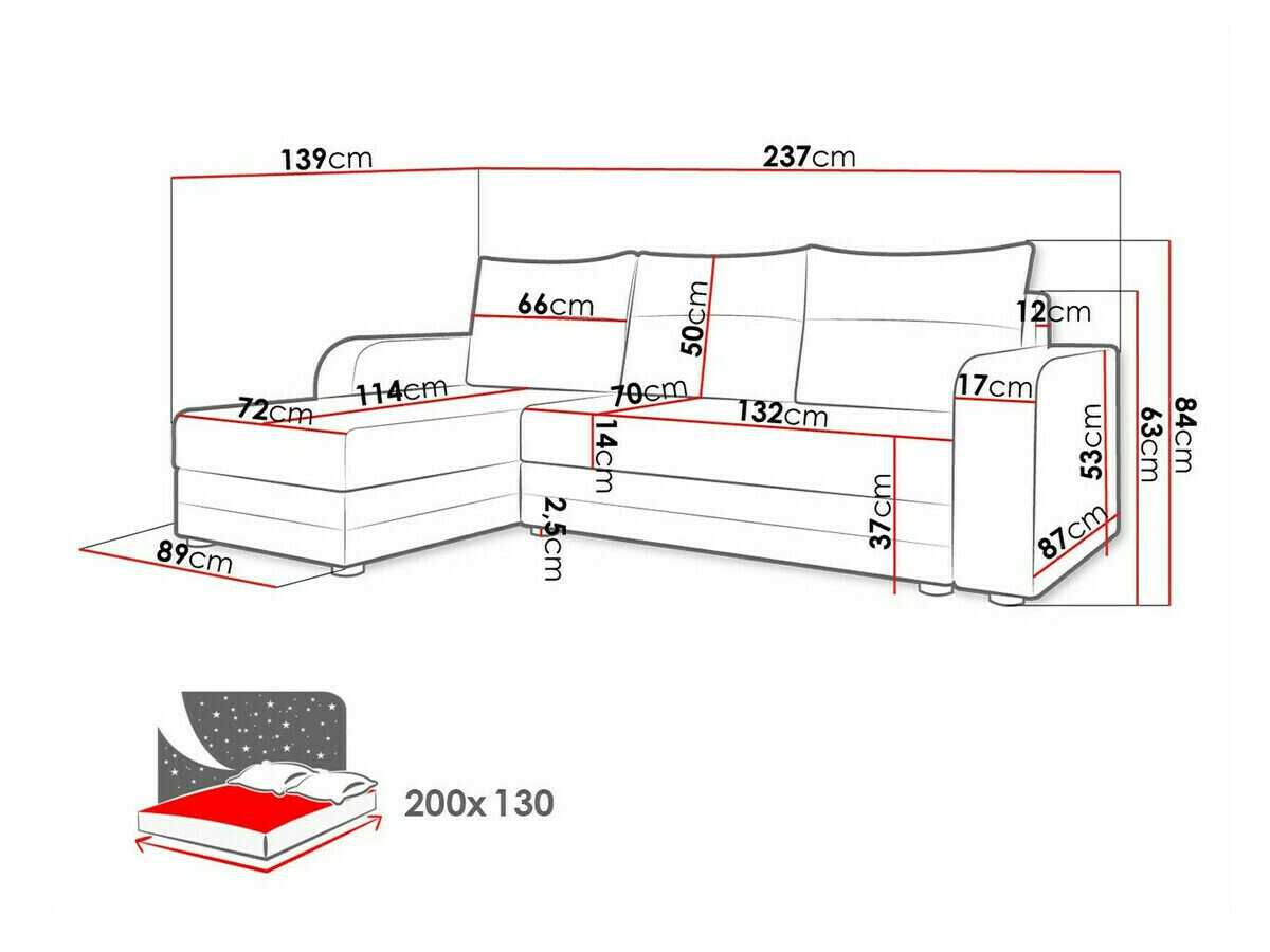 Stūra dīvāns Memphis 112 (Manila 16)