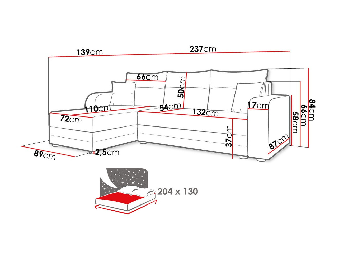 Угловой диван Memphis 112 (Lux 23 + Lux 05)