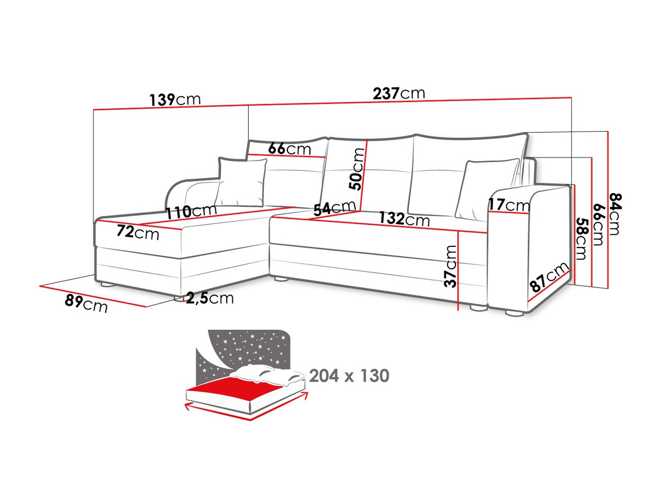 Угловой диван Memphis 112 (Manila 02)